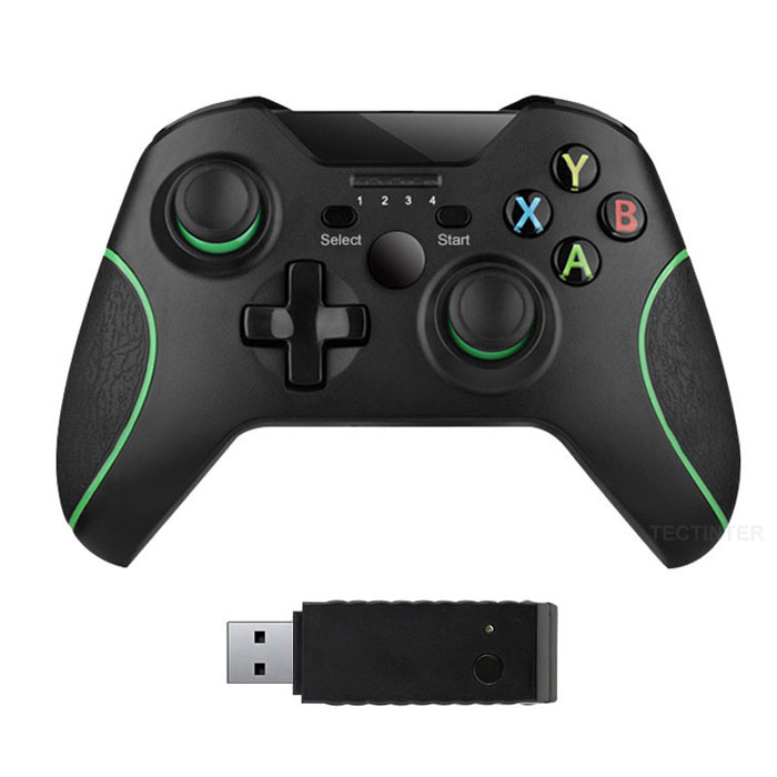 CHEREEKI Manette pour PC, manette de jeu sans fil 2,4 G pour vapeur, PC